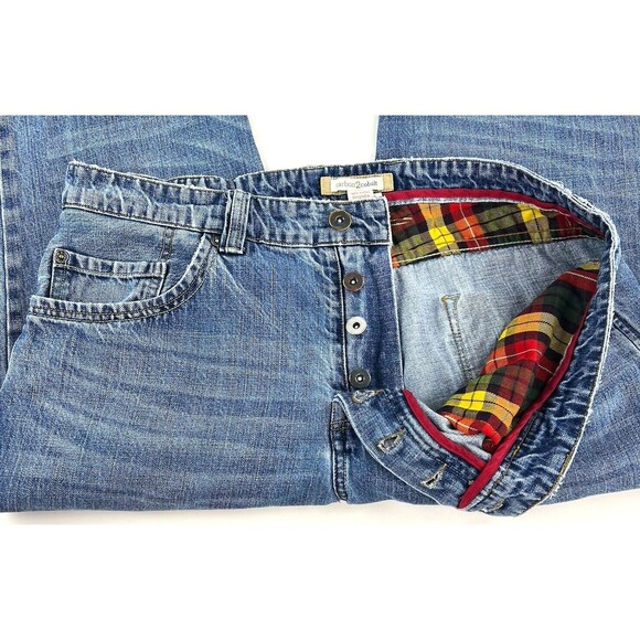 Carbon 2 Cobalt Elemental Jeans Blue Medium Wash Button Fly Mens Sz 36x31 - Picture 5 of 7